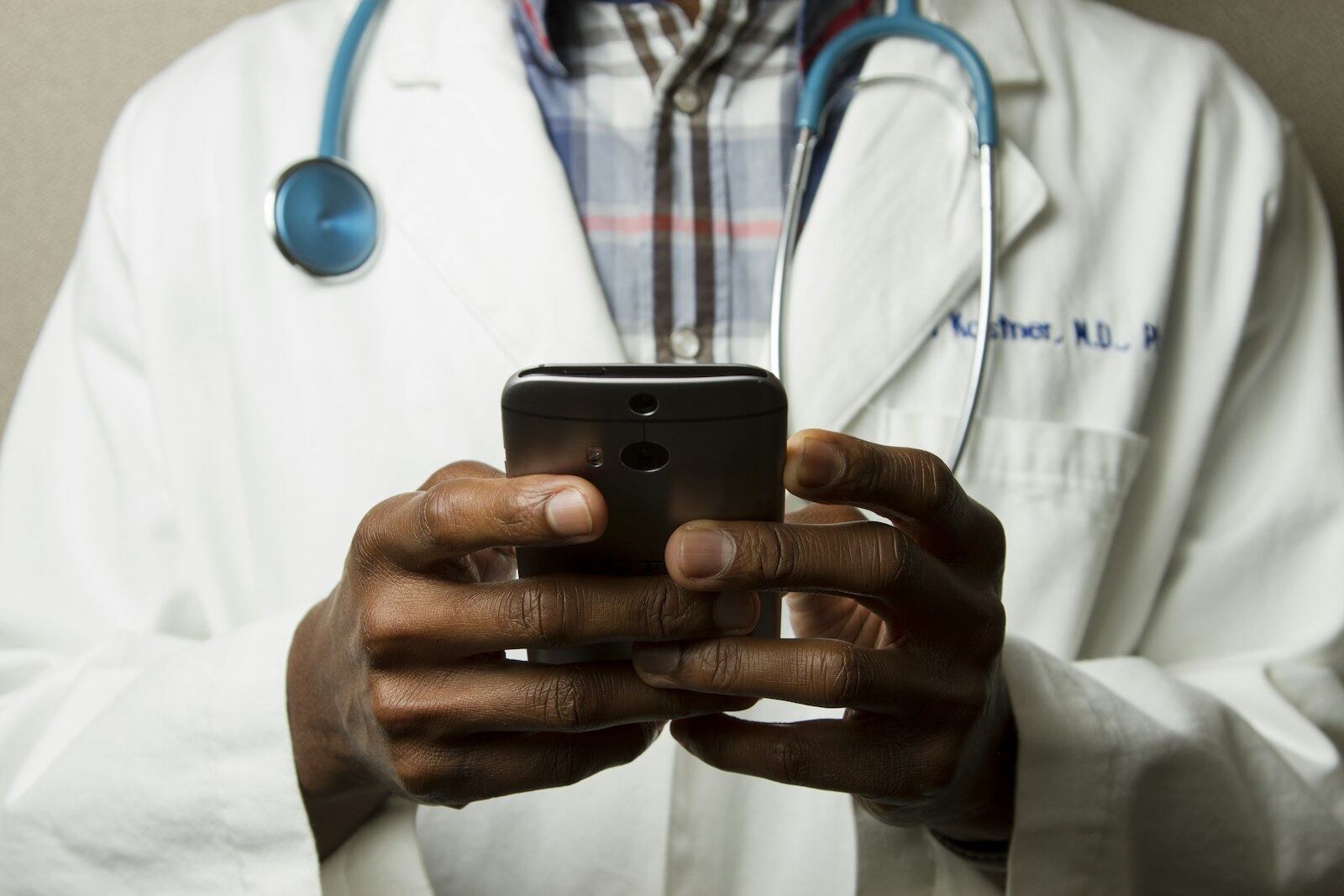 Doctor reviewing coverage options with a patient